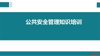 公共安全管理培训丨33页.pptx