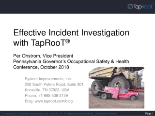 Effective Incident Investigation with TapRooT(R).pdf
