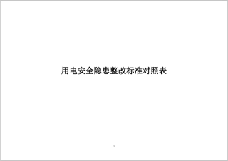 【第四部分】用电安全隐患整改标准对照表.docx