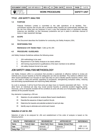 11 - Job Safety Analysis Procedure.docx