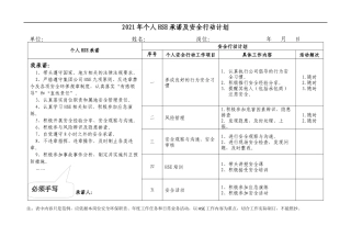 2021年个人承诺和安全行动计划样表（中层及以上领导）.docx