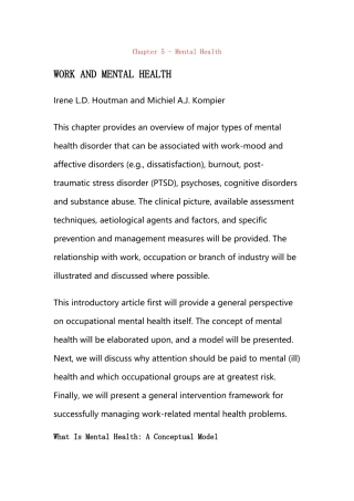 Chapter 5 - Mental Health.docx