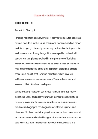 Chapter 48 - Radiation Ionizing.docx