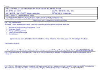 DEL - 064 Jsa for Load Test of Davit Arms.docx