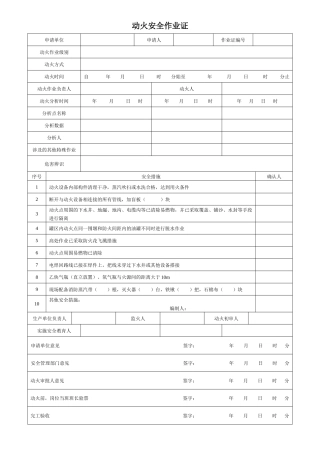 GB 30871-2014 八大特殊作业票证（模板）.docx