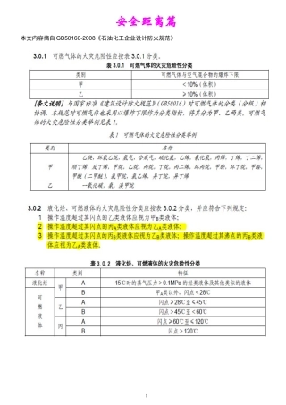 GB50160安全距离汇总.docx