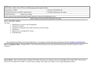 JSA for TIE in on Chiller piping south of general office.docx