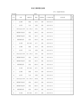 安全工器具登记台账.docx