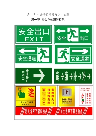 常用消防安全标识.docx