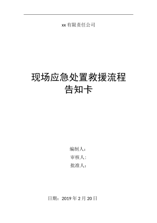 全套现场应急处置救援告知卡.docx