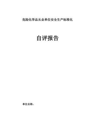 危化品标准化达标自评报告.doc.docx