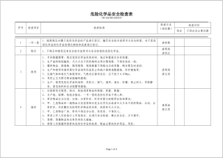 危化企业危险化学品安全检查表.docx