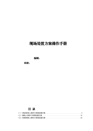 危化企业现场处置方案汇编.docx