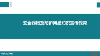 安全器具及防护用品知识宣教.pptx