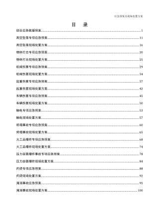 应急预案及现场处置方案汇编.docx