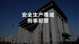 安全生产领域的刑事犯罪 .pptx