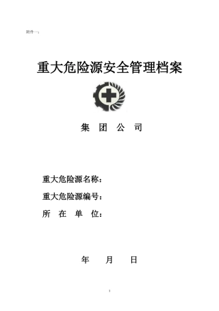 重大危险源安全管理档案表.docx