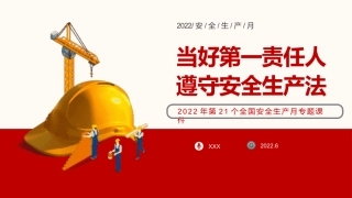 当好第一责任人，遵守安全生产法.pptx