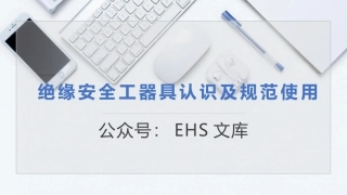 绝缘安全工器具认识及规范使用.pptx