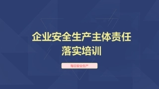 落实主体责任，企业主要负责人安全培训.pptx