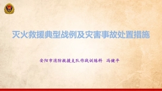 灭火救援典型战例及灾害事故处置.pptx
