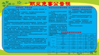 企业职业危害公告栏（模板）.pptx