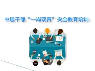 企业中层干部一岗双责安全教育培训.pptx