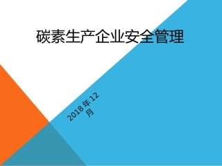 碳素生产企业安全管理.pptx