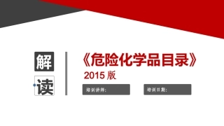 危化品目录(2015版)解读PPT课件.pptx