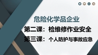 危险化学品企业之检修作业及个人防护、事故应急.pptx