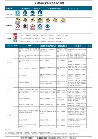 .._十七个岗位安全操作规程手册（直接打印张贴）.docx