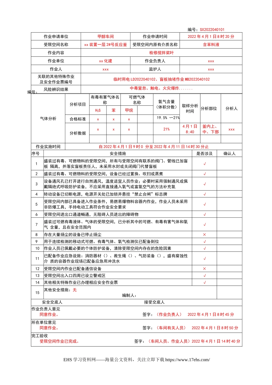 .._特殊作业票正确填写模板.docx.docx_第2页