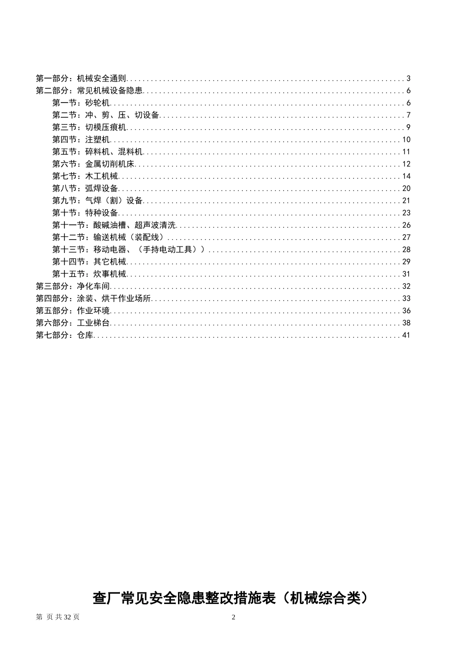 3.第三部分：最新版机械安全隐患整改标准对..(新).doc_第2页