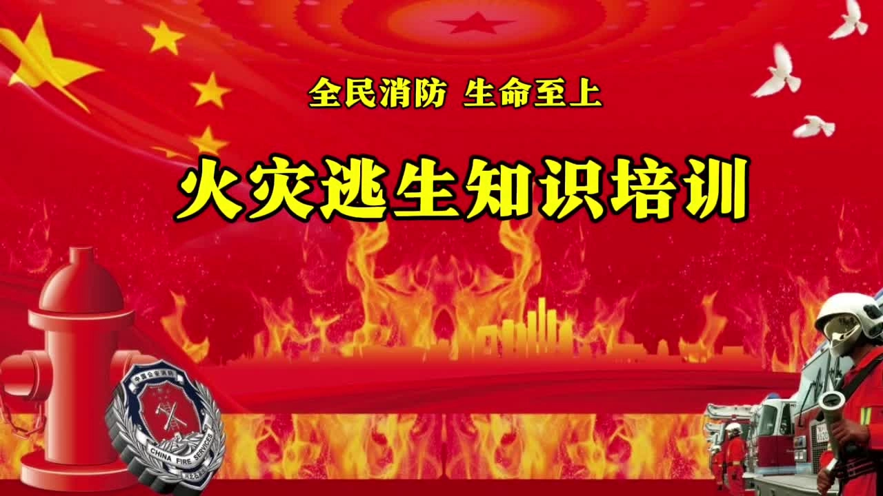 119消防日！火灾应急逃生知识培训视频.mp4