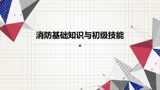 14.消防基础知识与初级技能.ppt