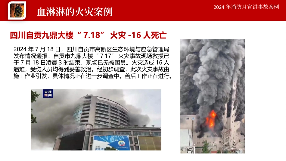 【课件】20起典型火灾事故案例合集-2024年消防月专题培训（22页）.pptx_第2页