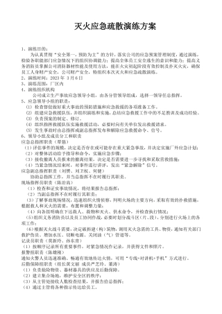 火灾应急疏散演练方案.doc