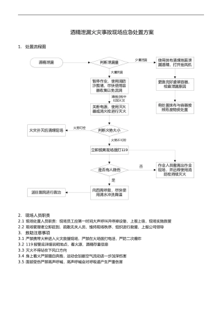酒精火灾应急处置方案.doc