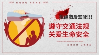 EHS学习资料网交通安全培训PPT52.拒绝酒驾安全行驶培训课件.pptx