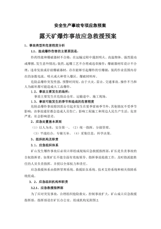 EHS学习资料网14.爆破事故专项应急预案.doc