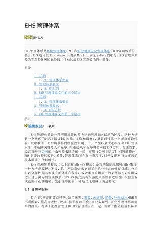 EHS学习资料网EHS管理-手册(1).doc