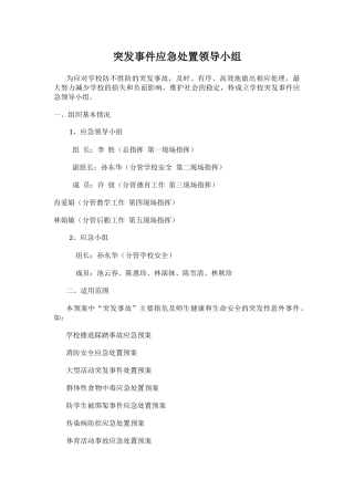 突发事件应急处置领导小组.docx