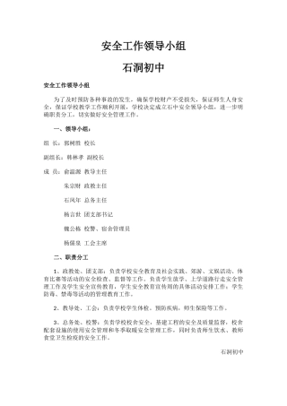 学校安全领导小组(内容).docx