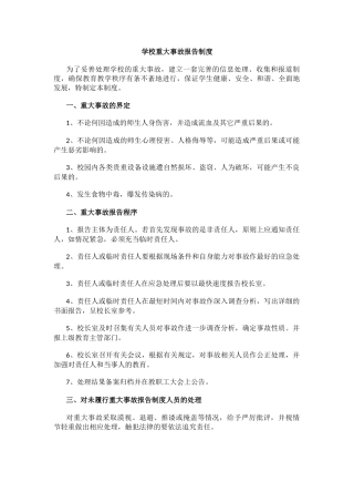 学校重大事故报告制度.docx