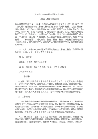 学校安全风险大排查大整治实施方案.docx