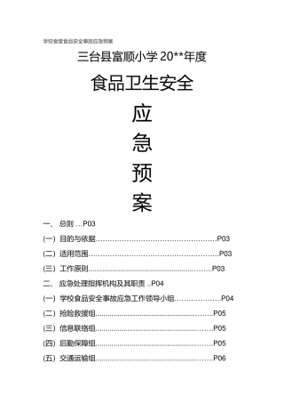 学校食堂食品安全事故应急预案.docx