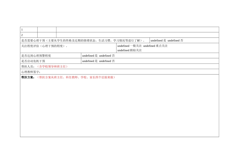 XX小学学生心理健康档案（一生一案）.docx_第3页