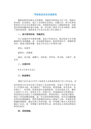 28.学校食品安全自查报告.docx