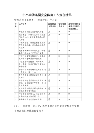 中小学幼儿园安全防范工作责任清单.docx