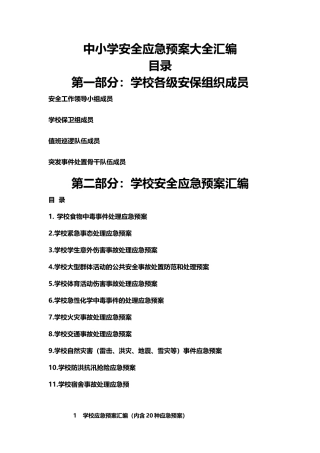 1.中小学安全应急预案大全汇编 260页.docx